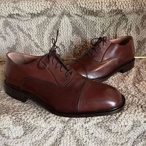 NWOB Men's Florsheim Imperial Cap Toe Dark Brown Leather Oxford Shoes Size 7.5 D